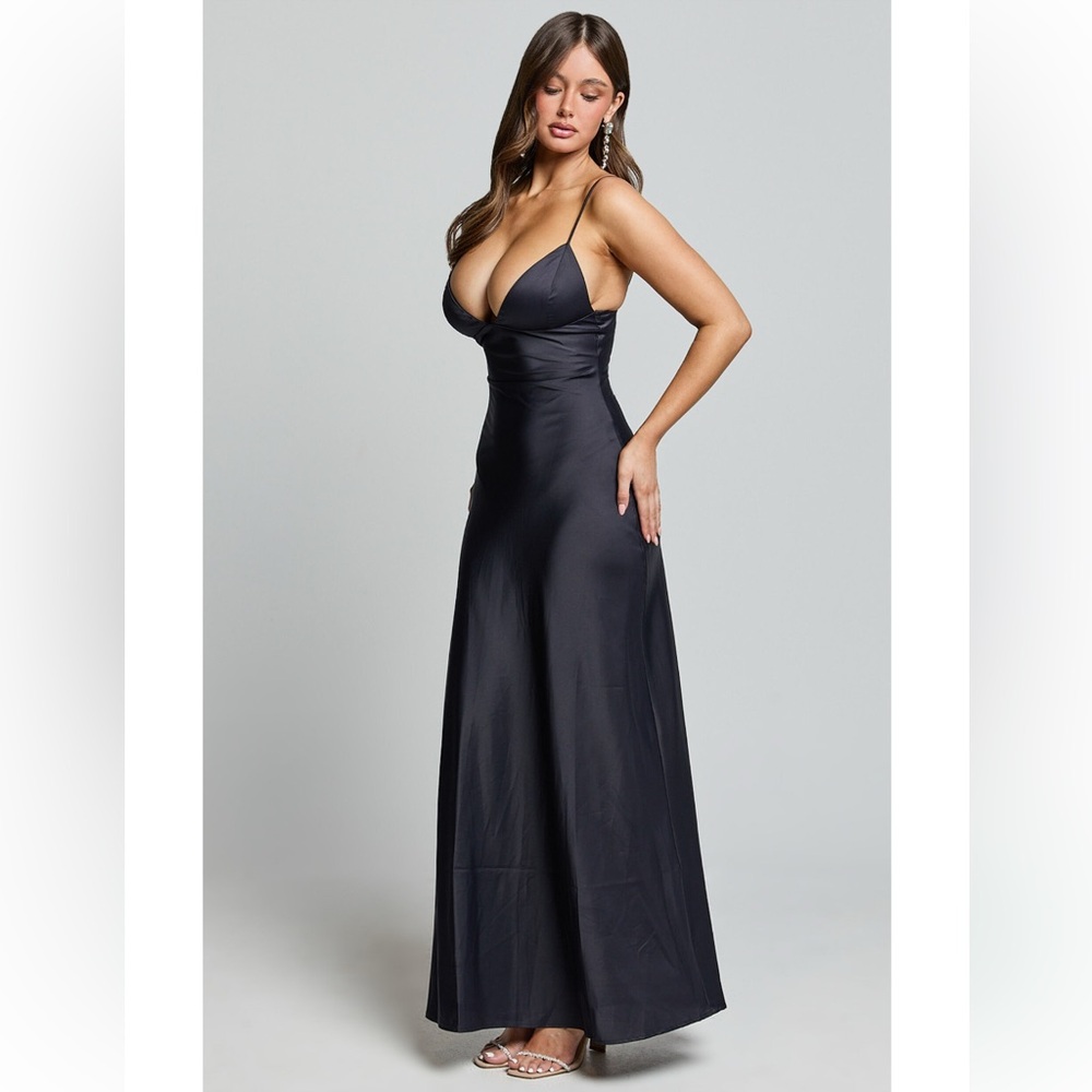 Cariela Midi Dress in Silky Navy